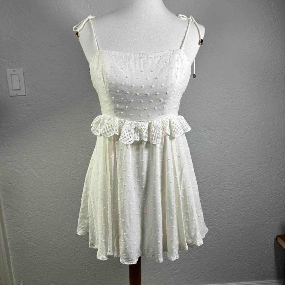 Saints and Secrets Size Medium White Mini‎ Dress